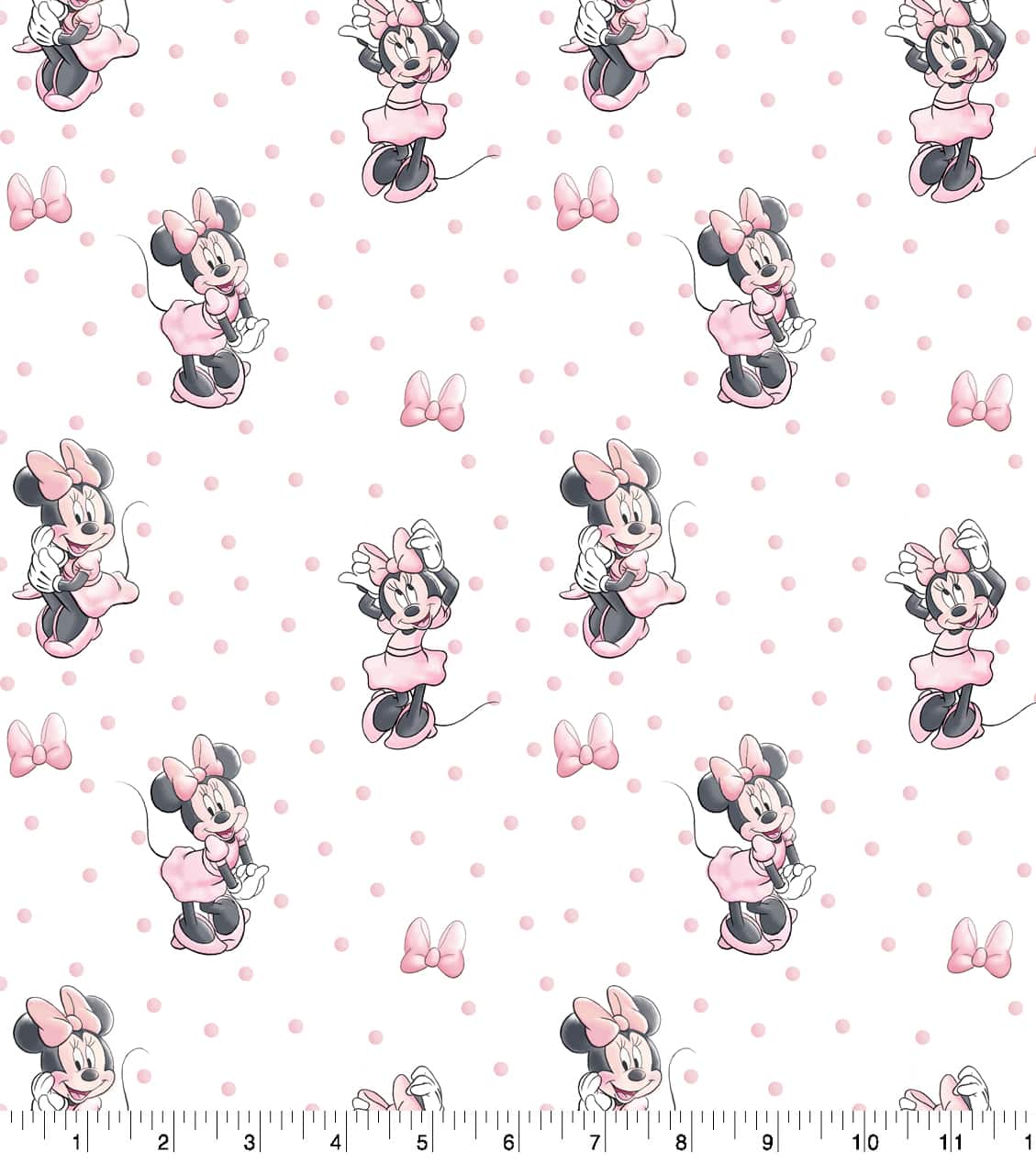 Disney® Minnie Traditional Bow & Dots Cotton Fabric